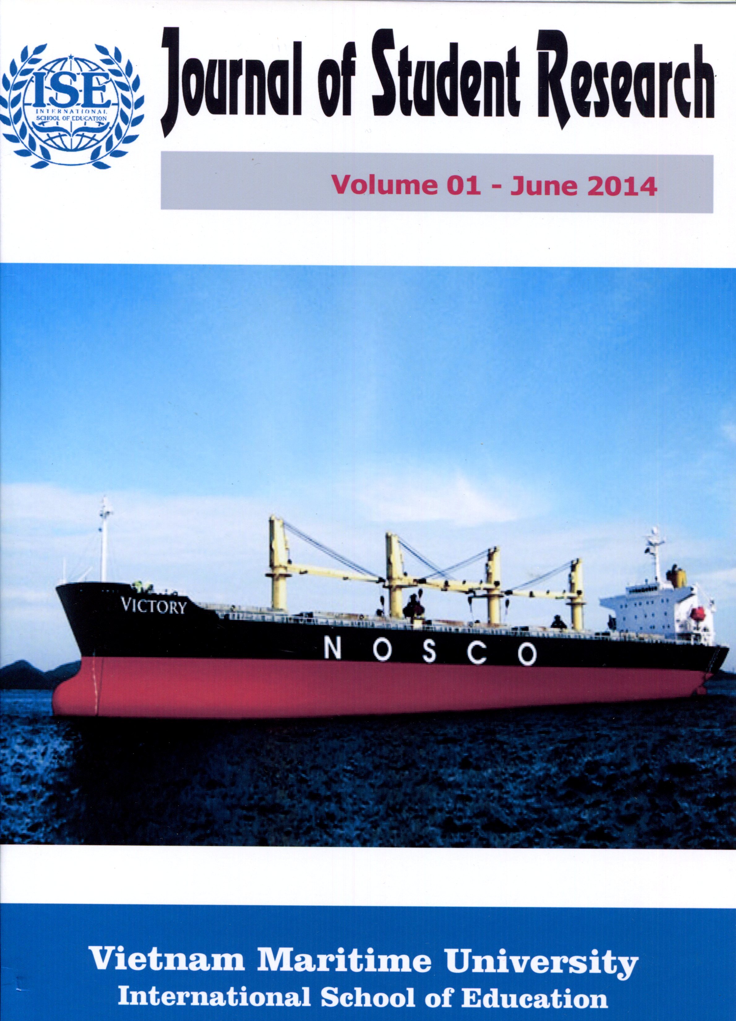 Journal of Student Research Vol. 1